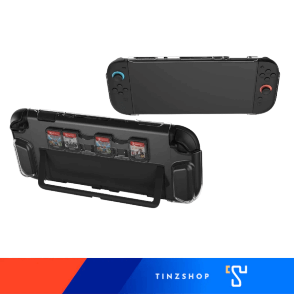 เคสใสกันรอย NINTENDO SWITCH 2 DOBE TNS-3155 พร้อมช่องเก็บตลับเกม 6 ช่อง